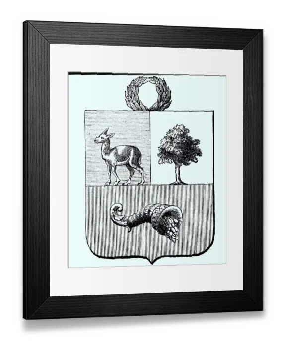 Framed Print : State coat of arms, coat of arms from 1890 Framed Print : State coat of arms, coat of arms from 1890