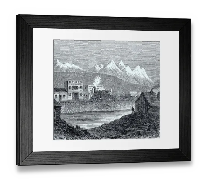 Framed Print : The Shermanhouse on the Pacific Railway Line Framed Print : The Shermanhouse on the Pacific Railway Line
