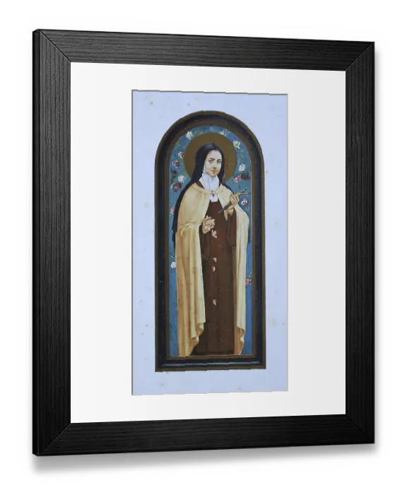 Framed Print : Image of a saint, St. Theresa, Teresa of Avila