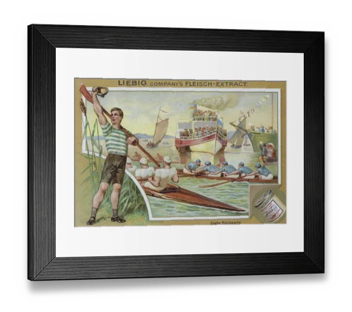 Framed Print : Series Sport, Rowing in a foursome with coxswain Framed Print : Series Sport, Rowing in a foursome with coxswain