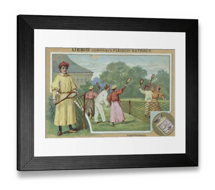 Framed Print : Series Sport, Lawn Tennis of the Noble Society