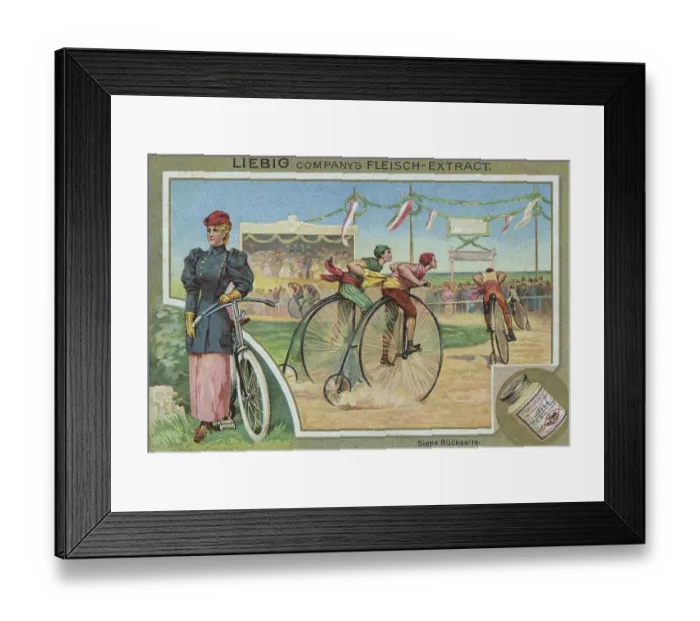 Framed Print : Serie Sport, Hochradfahren, Series sport