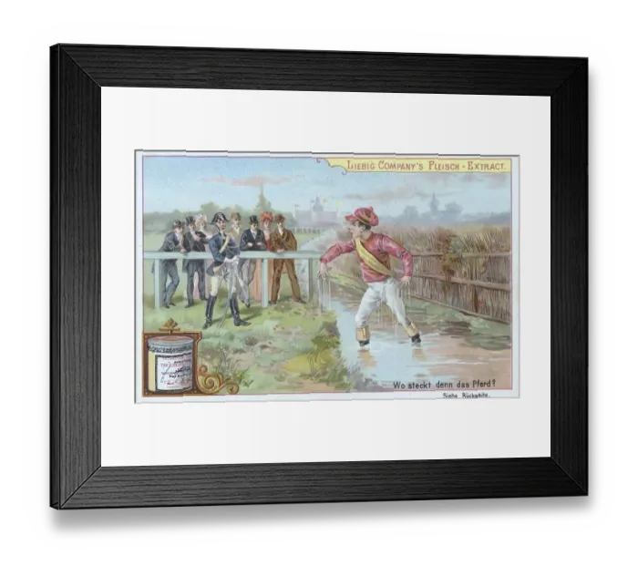 Framed Print : Series Wo?, wo steckt das Pferd