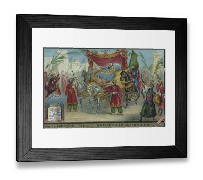Framed Print : Series From the Caliph Period, Entry of Saladin into Jeruslaem Framed Print : Series From the Caliph Period, Entry of Saladin into Jeruslaem