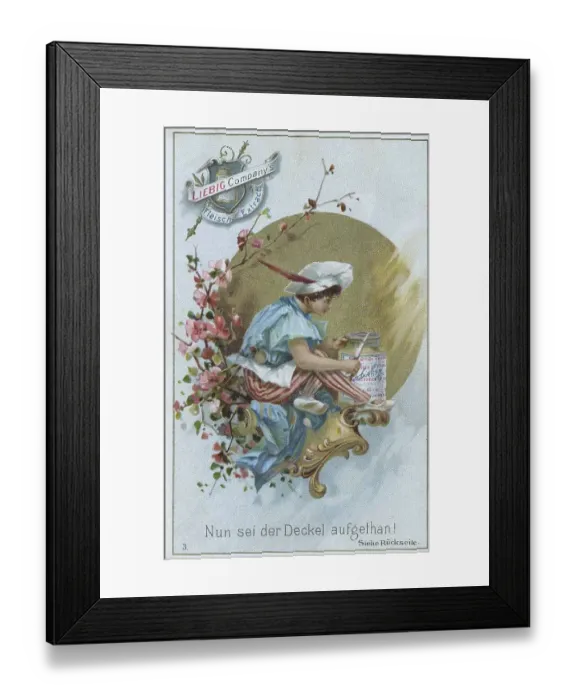 Framed Print : Picture series the cook, Now the lid is open