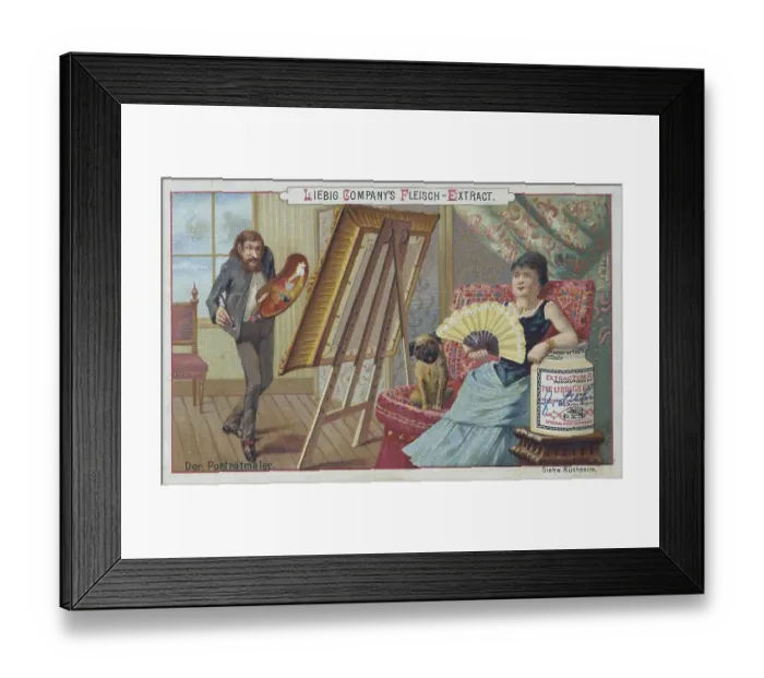 Framed Print : Picture series Artist, Painter: the portrait painter