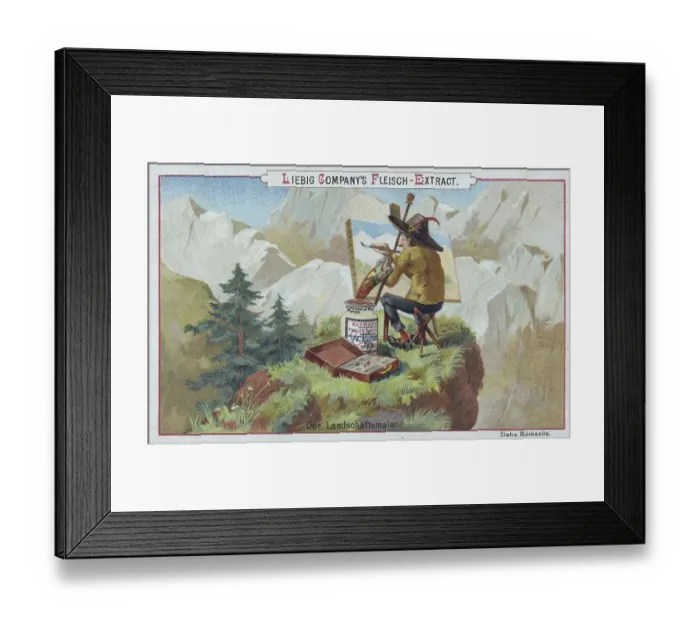 Framed Print : Picture series artist, painter: the landscape painter