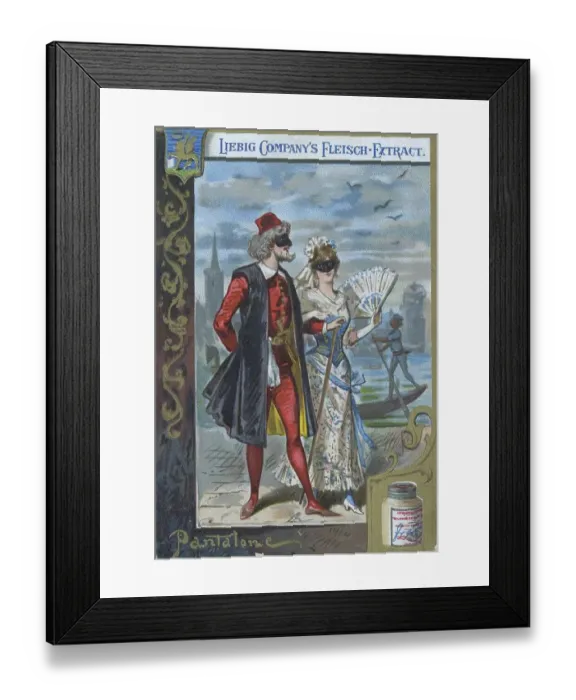 Framed Print : Picture series Costumes from the Italian Carnival: Pantalone