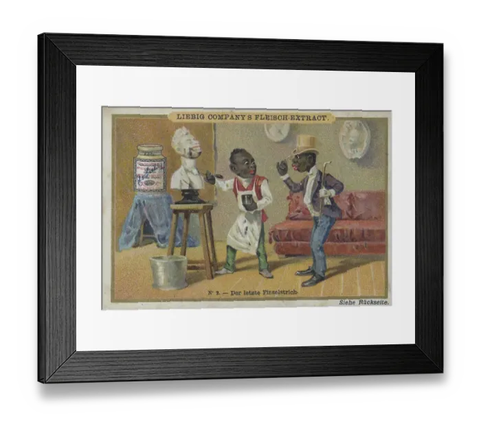 Framed Print : Picture series dark-skinned artists: the last brushstroke