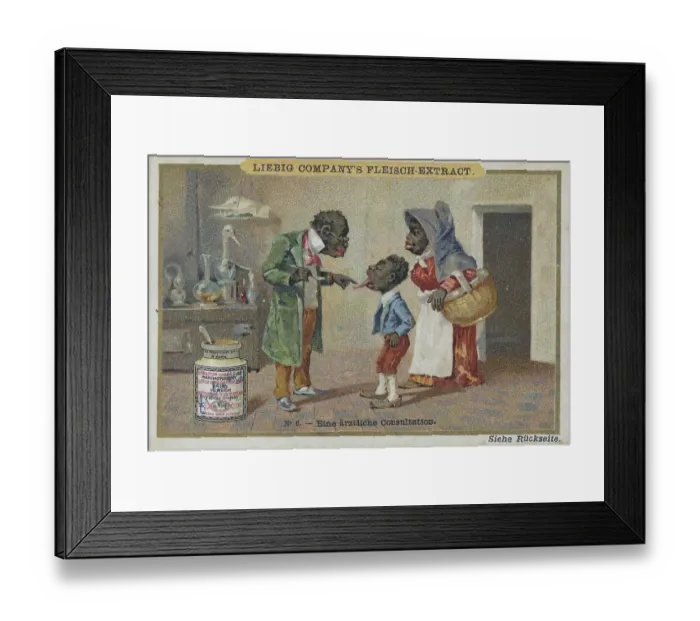 Framed Print : Picture series dark-skinned artists: a medical consultation