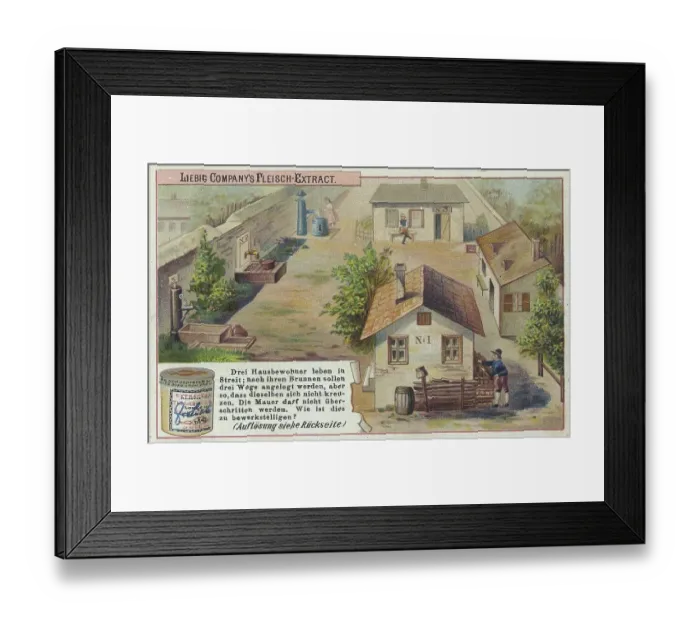 Framed Print : Picture series Riddle: The inhabitants of the house in dispute Framed Print : Picture series Riddle: The inhabitants of the house in dispute