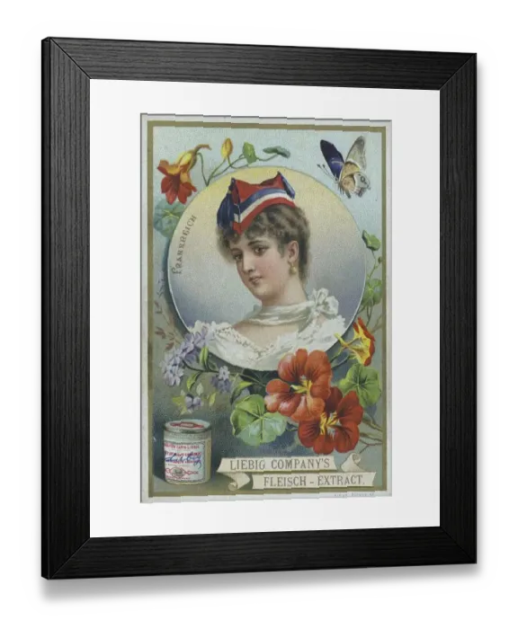 Framed Print : Series of pictures, woman in portrait with headdress Framed Print : Series of pictures, woman in portrait with headdress