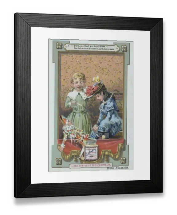 Framed Print : Series of pictures of children with presents