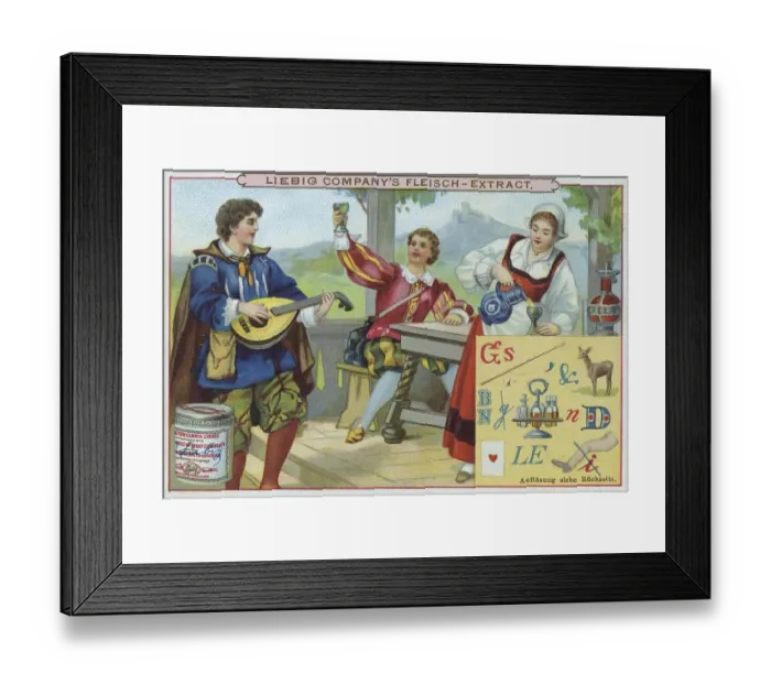 Framed Print : Picture series Riddles, syllable riddles Framed Print : Picture series Riddles, syllable riddles