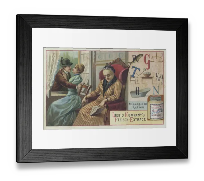 Framed Print : Picture series Riddles, letter riddles