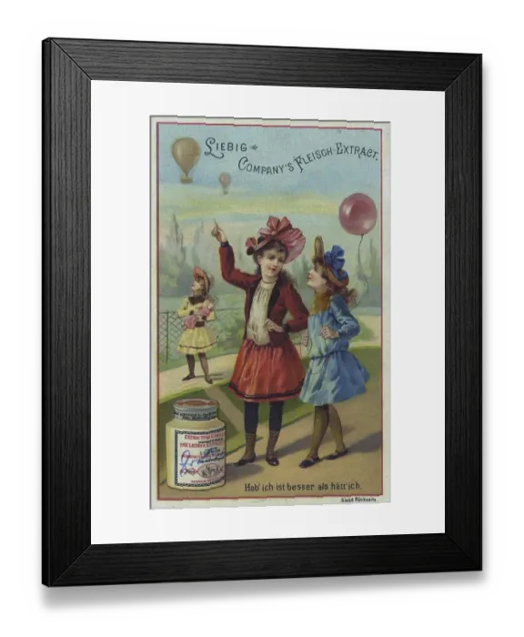 Framed Print : Series of nursery rhymes, Hab ich es besser als haett ich