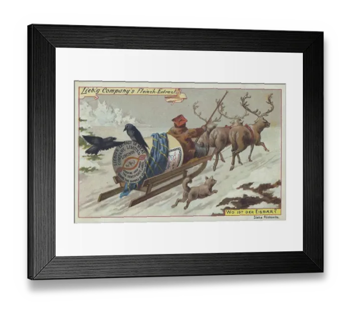 Framed Print : Picture series The search, where is the polar bear