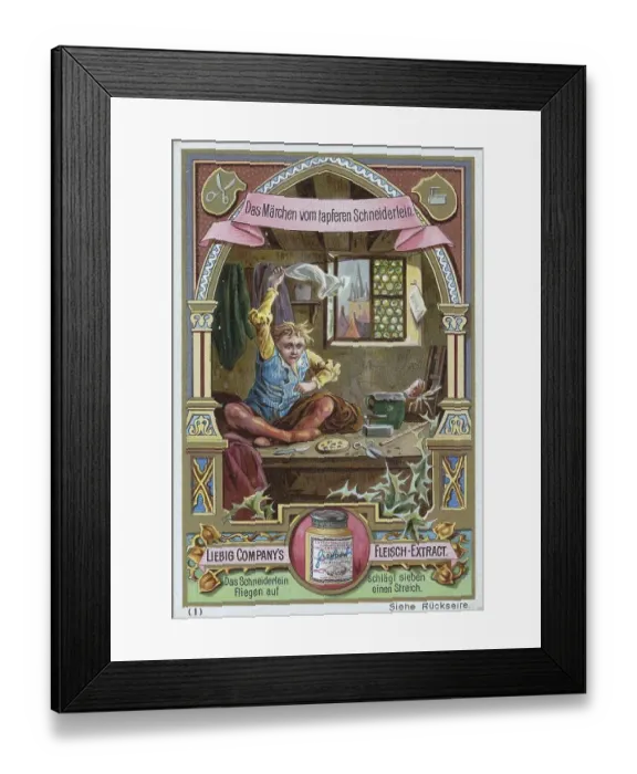 Framed Print : Picture series The Tale of the Valiant Little Tailor Framed Print : Picture series The Tale of the Valiant Little Tailor