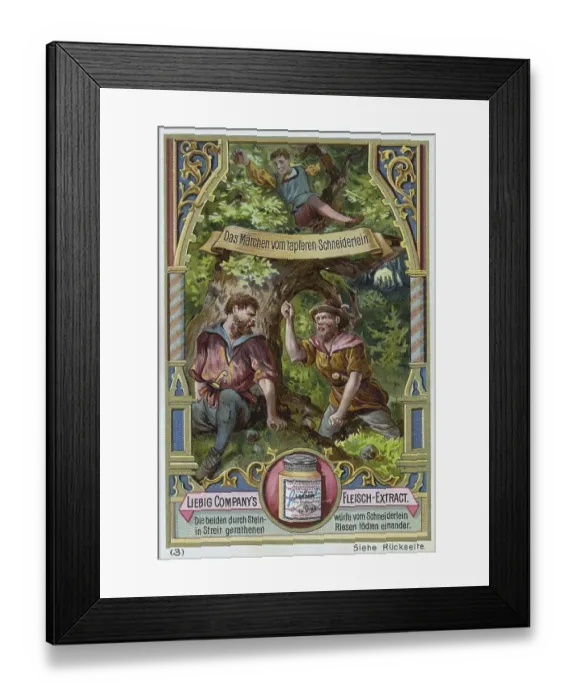 Framed Print : Picture series The Fairy Tale of the Brave Little Tailor Framed Print : Picture series The Fairy Tale of the Brave Little Tailor