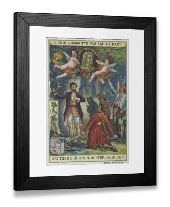 Framed Print : Series of German stage poets, Schiller Framed Print : Series of German stage poets, Schiller