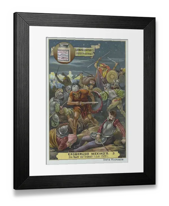 Framed Print : Picture series Conquest of Mexico Framed Print : Picture series Conquest of Mexico
