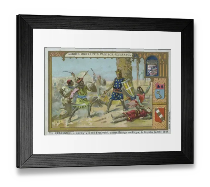 Framed Print : Picture series second crusade, Louis VII of France