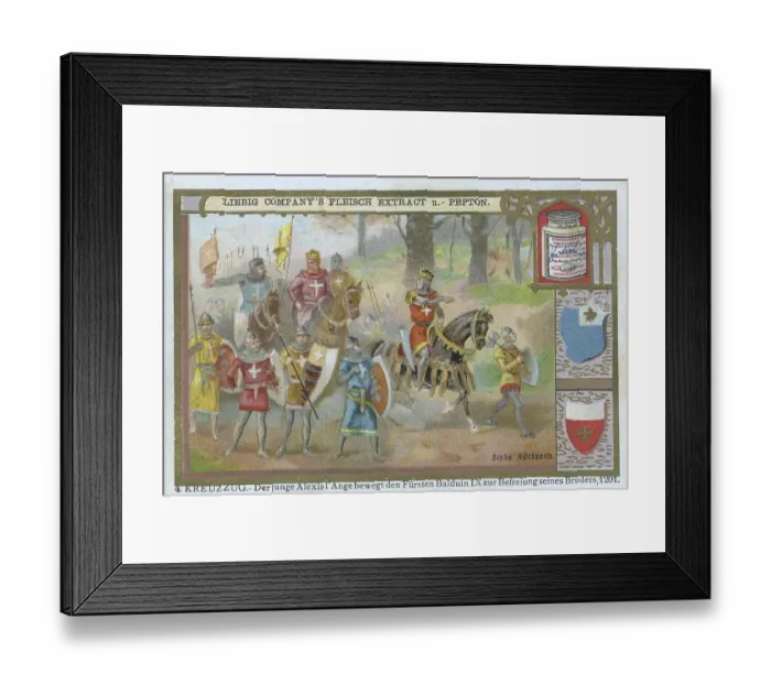 Framed Print : Picture series Fourth Crusade, The young Alexis lAnge moves Prince Balduin IX to free his brother