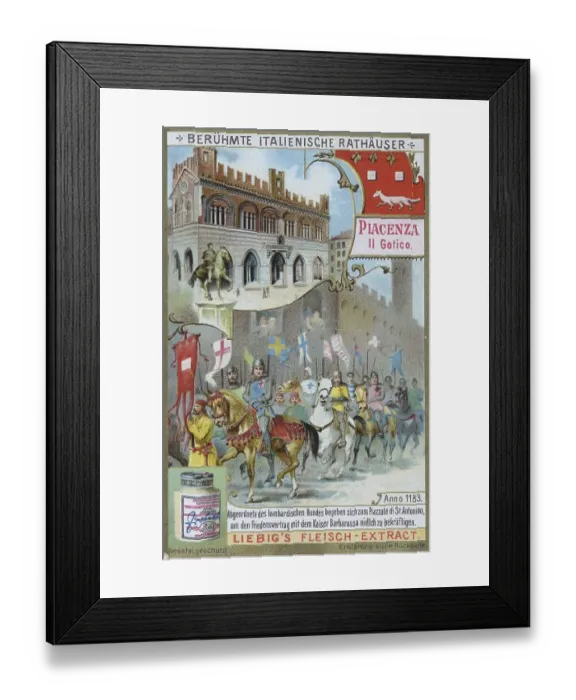 Framed Print : Series of famous Italian town halls
