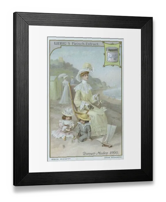 Framed Print : Fashion series, ladies fashion around 1900