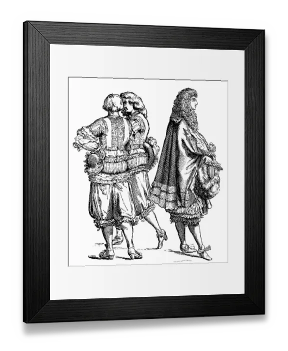 Framed Print : Noble traditional costume of 1662 Framed Print : Noble traditional costume of 1662