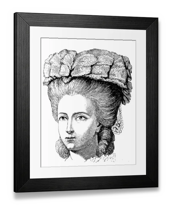Framed Print : Madame Adelaide, daughter of Louis XV 1755