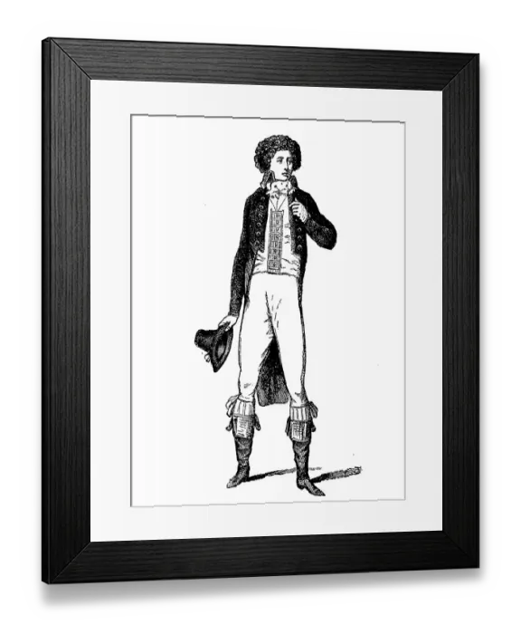 Framed Print : Elegant Patriot of the French Revolution Framed Print : Elegant Patriot of the French Revolution