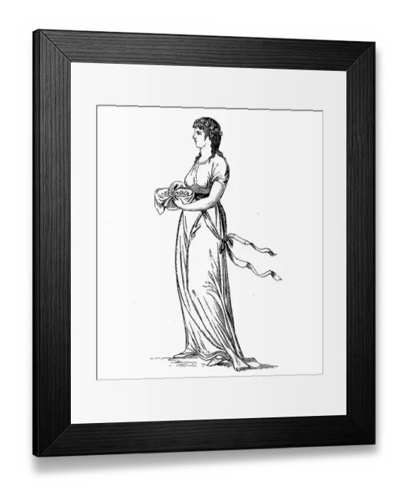 Framed Print : Young Girl at the Feast of the Revolution Framed Print : Young Girl at the Feast of the Revolution