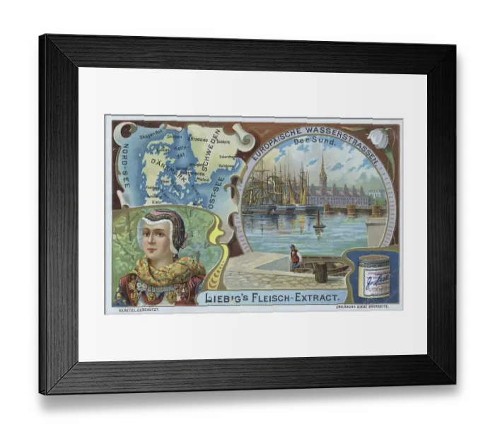 Framed Print : Series European Waterways, the Sound