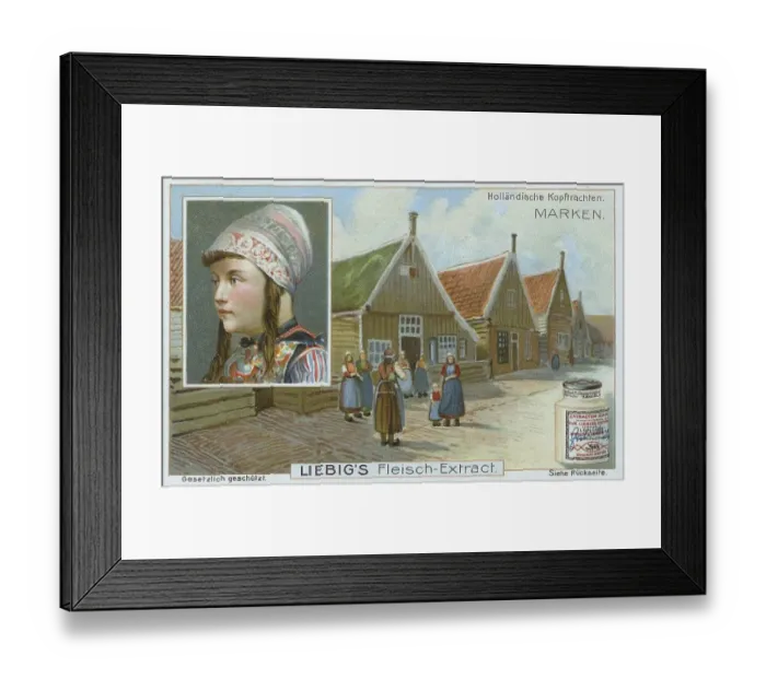 Framed Print : Series of headdresses from Holland
