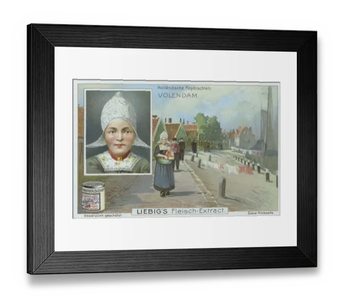 Framed Print : Series of headdresses from Holland