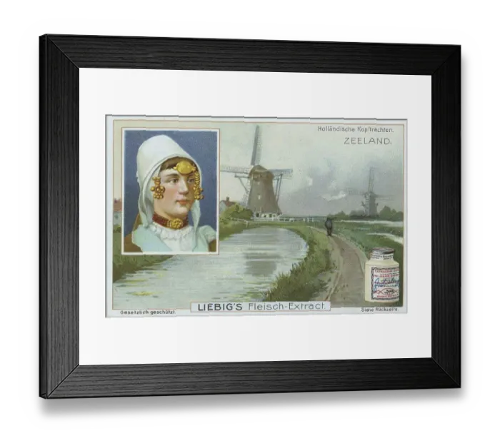 Framed Print : Series of headdresses from Holland
