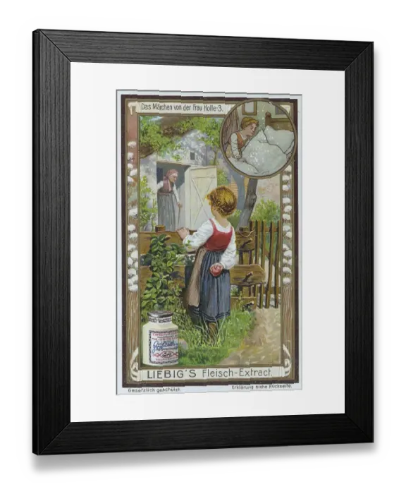 Framed Print : Series The Fairy Tale of Frau Holle 3 Framed Print : Series The Fairy Tale of Frau Holle 3