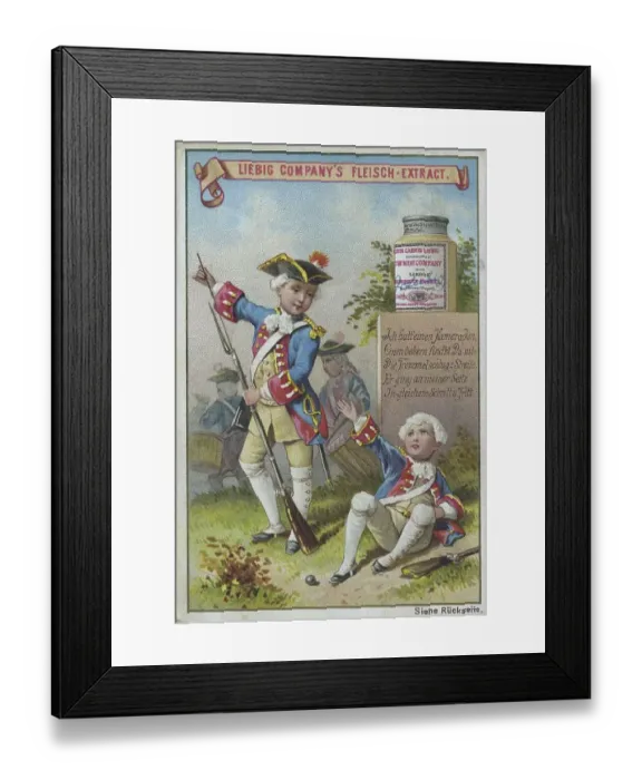 Framed Print : Series Proverbs with Children, Ich hatt einen Kameraden