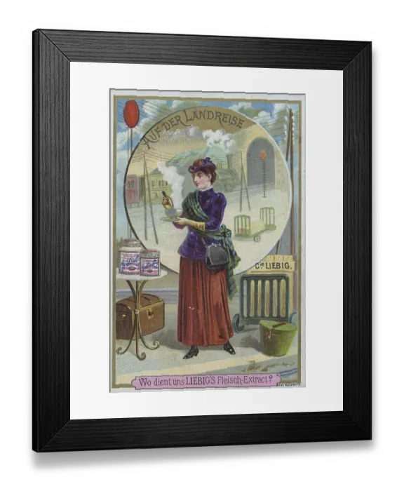 Framed Print : Series Where does Liebig's Meat Extract serve us Framed Print : Series Where does Liebig's Meat Extract serve us