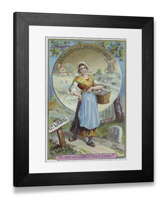 Framed Print : Series Where does Liebig's Meat Extract serve us Framed Print : Series Where does Liebig's Meat Extract serve us