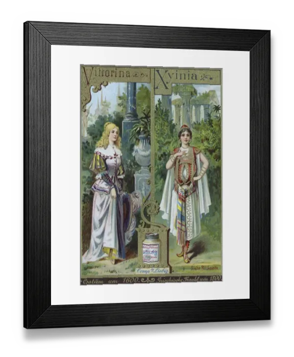 Framed Print : Series of traditional costumes and costumes from the opera Framed Print : Series of traditional costumes and costumes from the opera