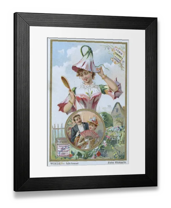 Framed Print : Series Symbols of Flowers related to Persons