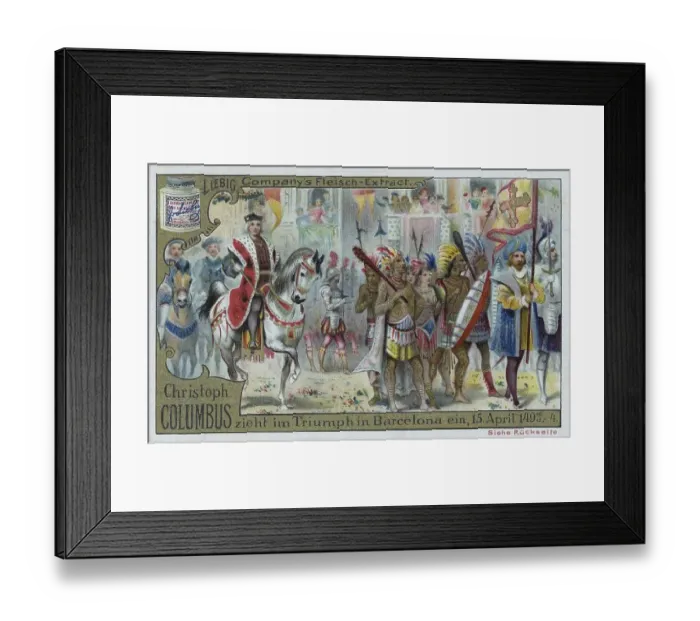 Framed Print : Series Christopher Columbus, Triumphant Entry into Barcelona Framed Print : Series Christopher Columbus, Triumphant Entry into Barcelona