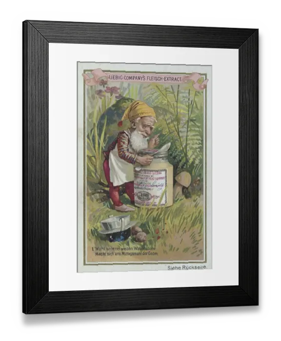 Framed Print : Series of the gnome using Liebig's meat extract Framed Print : Series of the gnome using Liebig's meat extract