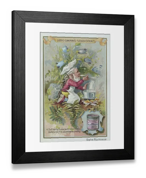 Framed Print : Series of the gnome uses Liebig meat extract Framed Print : Series of the gnome uses Liebig meat extract