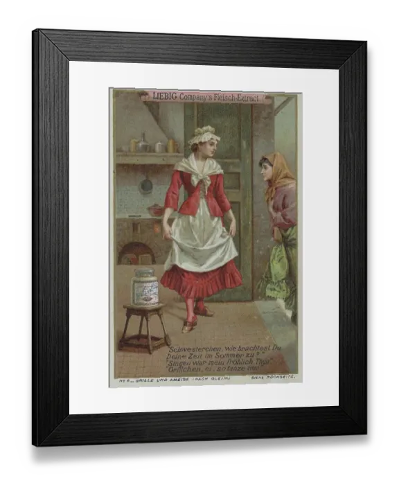 Framed Print : Series Cricket and ant as a symbol for the industrious and the lazy