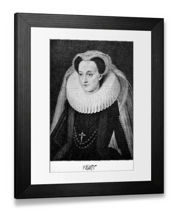 Framed Print : Mary Stuart, 1542, 1587), born Mary Stewart