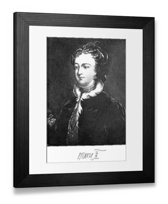 Framed Print : Mary Stuart, 1542, 1587), born Mary Stewart