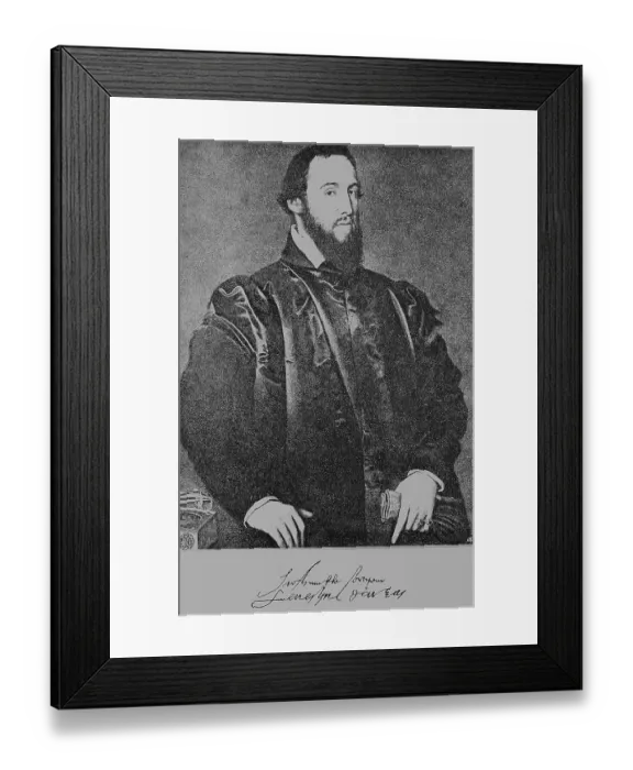 Framed Print : Antoine Perrenot de Granvelle, Granvella Framed Print : Antoine Perrenot de Granvelle, Granvella